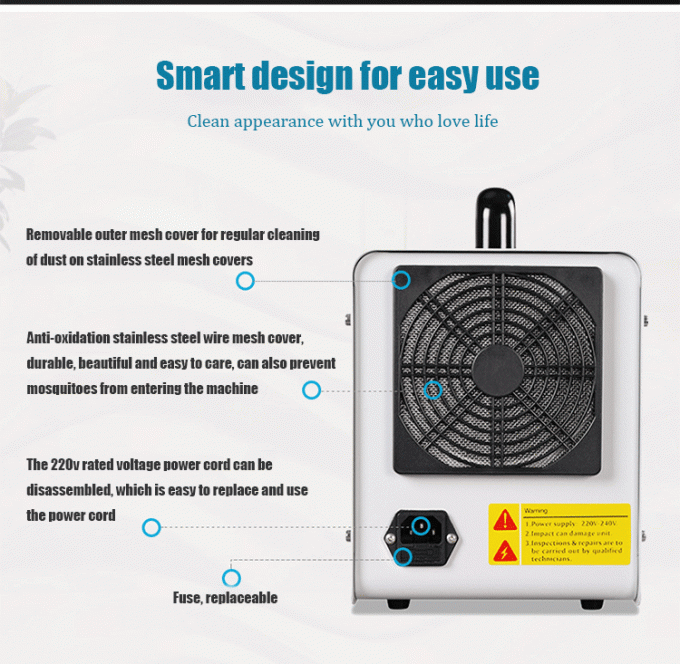 Adjustable ozone Air Purifier Output Machine Ozonator Smoke Odor Eliminator