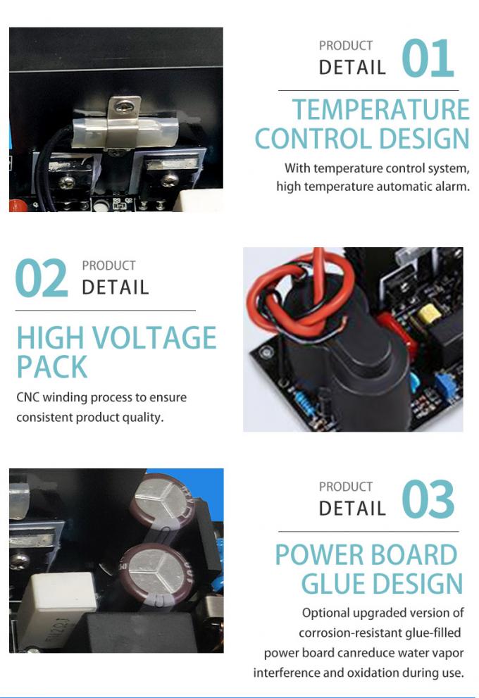3g to 7g air cooling ozone generator parts ozone tube with power supply