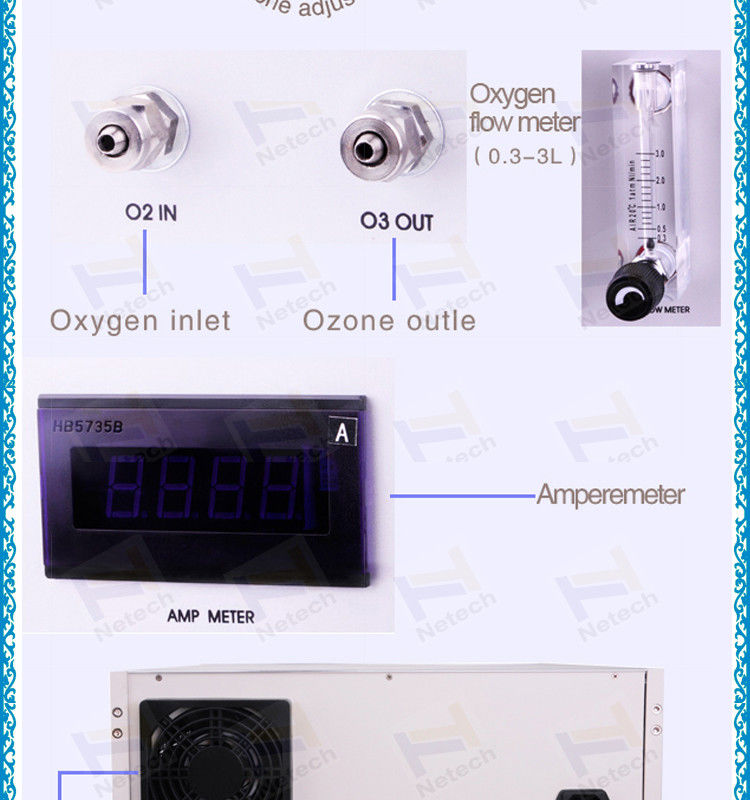 Clinic And Hospital Commercial Ozone Generator Oxygen Source 5g / Hr