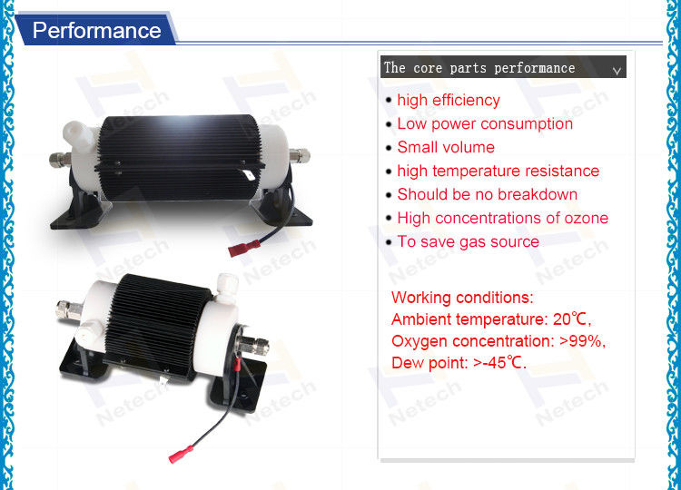 220v 110v 7g To 50g Air And Water Cooling Ozone Ceramic Tube