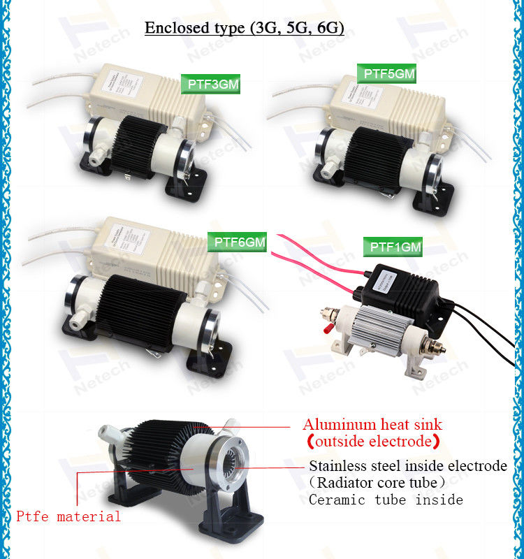 1 - 7G Air Cooling Ceramic High Pure Ozone Generator Tube / Ozone Generator Parts