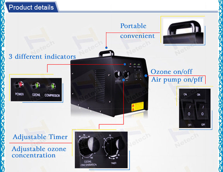 CE Oxygen Source Commercial Ozone Generator Water Treatment 70 - 110W