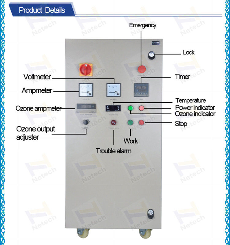 10g/Hr To 100g/Hr Concentrator Large Ozone Generator For Water Treatment