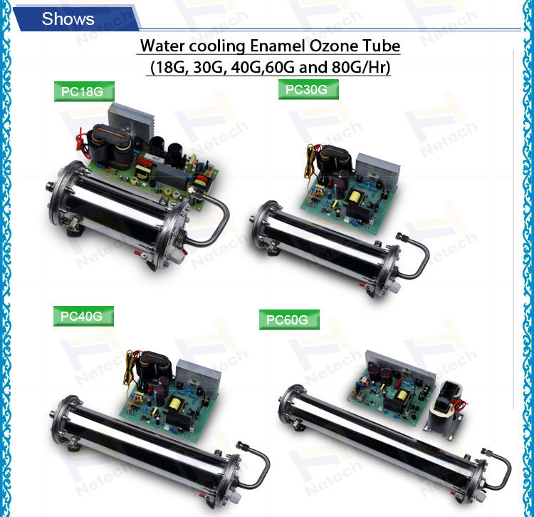 18G - 80G Water Cooling Enamel Ozone Generator Parts / Ozone Generator Kits​