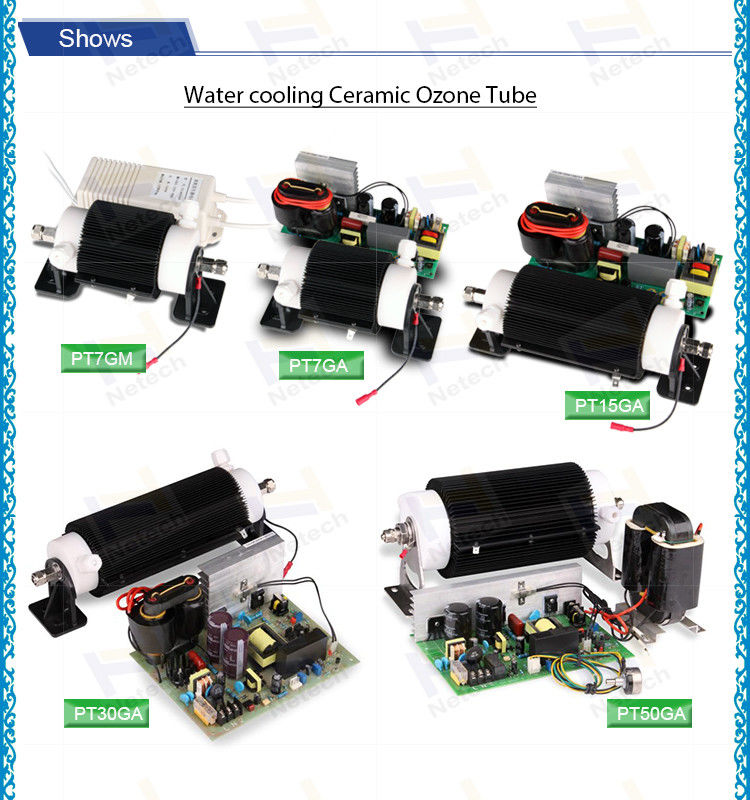 7g to 50g For Water Treatment Ceramic Ozone Tubes / Ozone Generator Kits