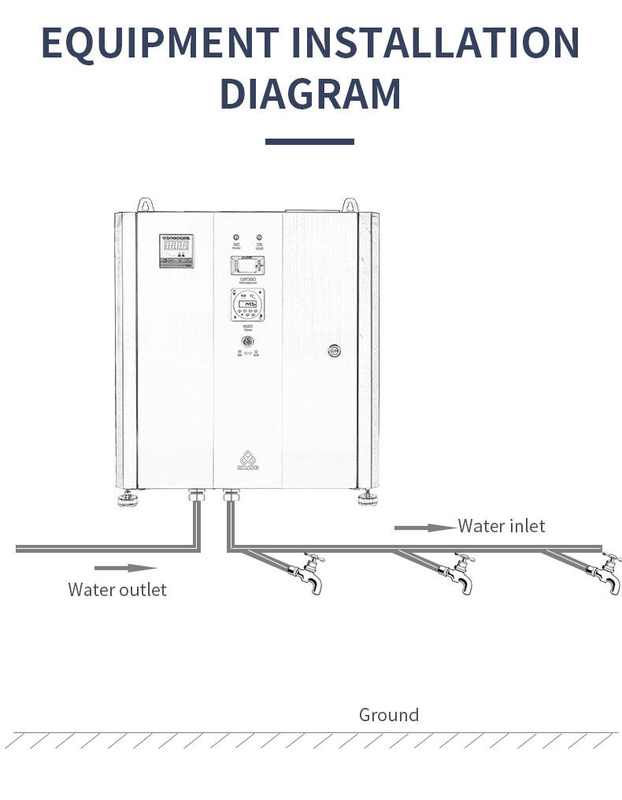 Natatorium Water Park Swimming Pool Ozone Generator 220V 50Hz