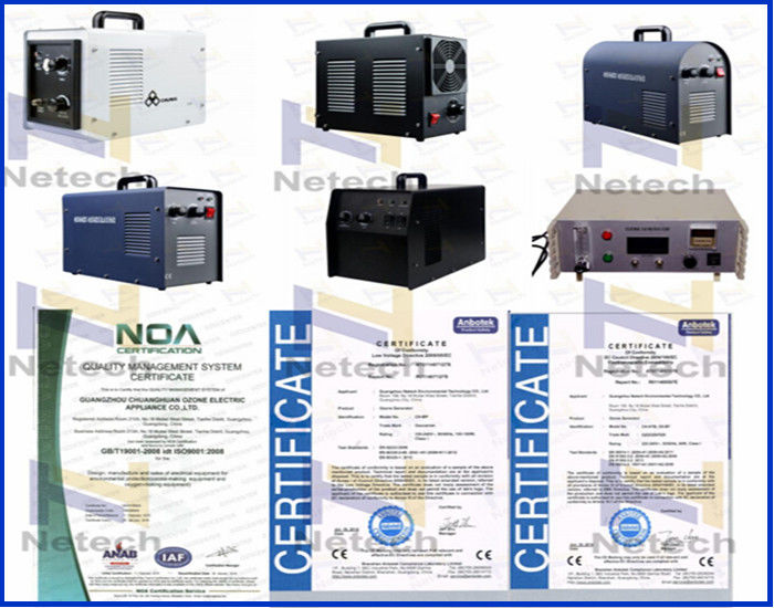 Netech Water Food Ozone Generators Corona Discharge For Cleaning Home