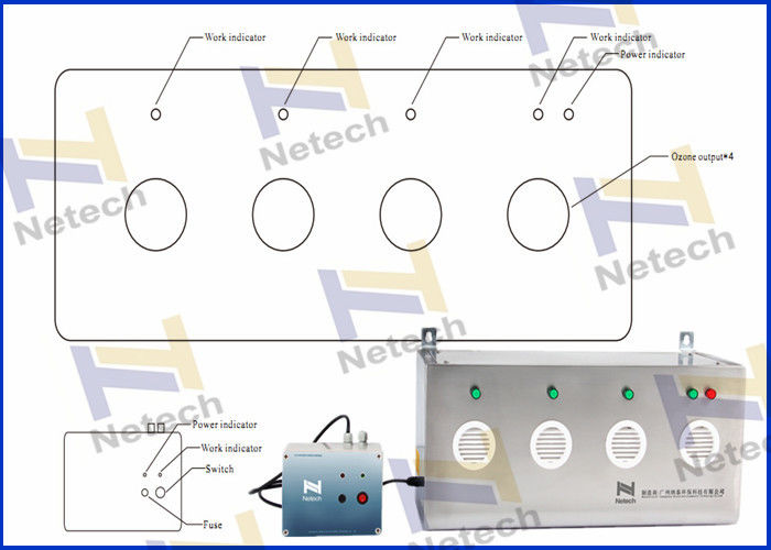 110V 6g 12g Hotel Ozone Maker Machine With Timer In Smoke Odor Removal Wall Mounting