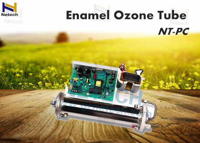 OEM Ozone Generator Parts / Corona Discharge Double Water Cooled Enamel Ozone Tube