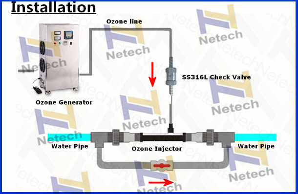 Air / Oxygen Source Large Ozone Generator Water clean For Agriculture 2g 30g