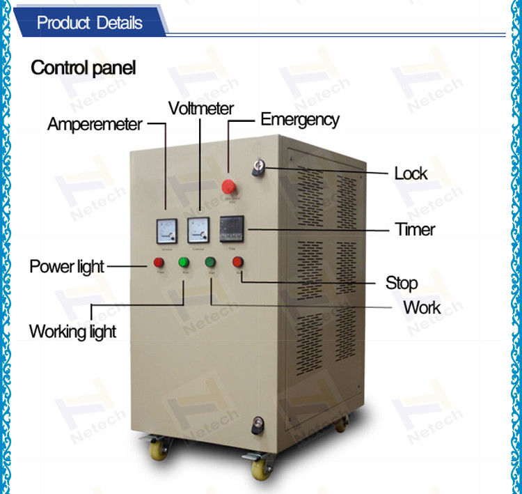 Food Air Cooling Corona Discharge Ozone Generator , 5g Ceramic Ozone Generator