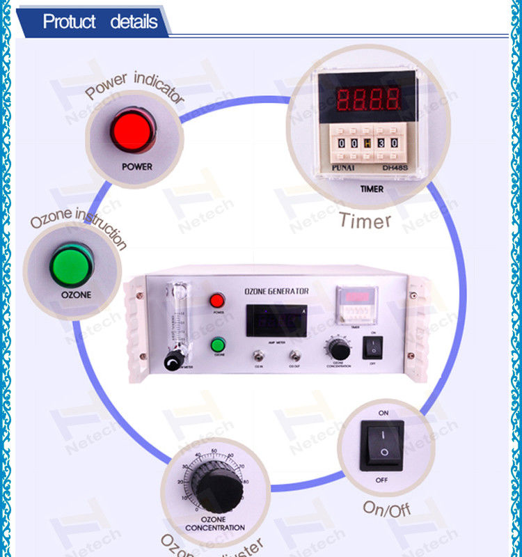 Commercial Ozone Generator  grade With Meter Ceramic Tube