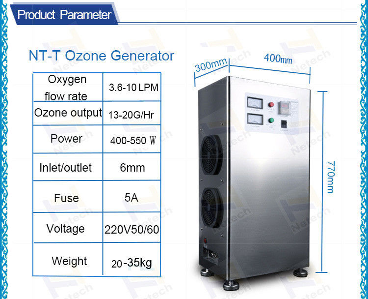 Odor free 330W Waste Water treatment ozone generator /  ozone machine