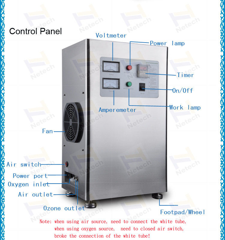 Ceramic  Ozone Generator Water Purification 60HZ For Food Water 1 - 18LPM