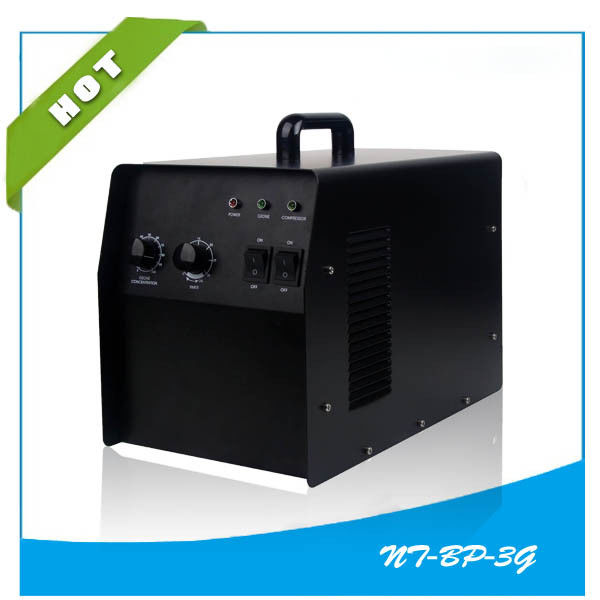 Electrical Corona Discharge Food Ozone Generator Black Air Cooling For Package cleanion