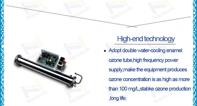 Enamel Cold Food Processing Ozone Generator Water Cooling , o3 ozone equipment