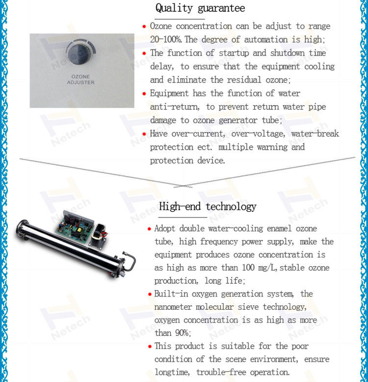 Adjustable ozone generator industrial for large space air purification with O2 system