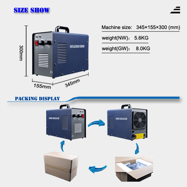 CE Approved Portable Air cooling Corona Discharge Ozonator Machine For Home Use