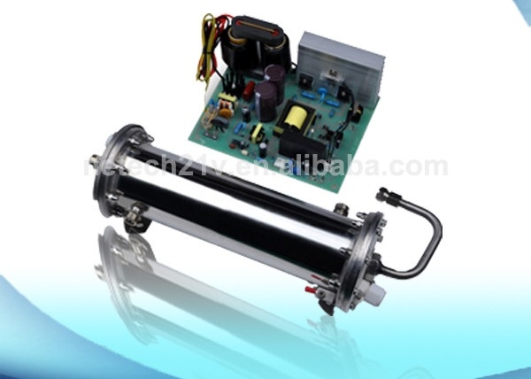 Double Water Cooled Ozone Generator Parts Components Enamel Ozone Generator Tube