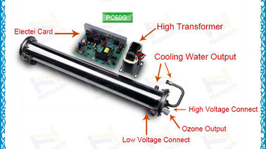 Water Cooling Ozone Generator Ceramic Tube 60g / H For Ozone Assembly