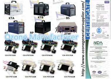 ISO Ozone Generator Parts 110V Corona Discharge Ozone Tube With Adjuster Power Board