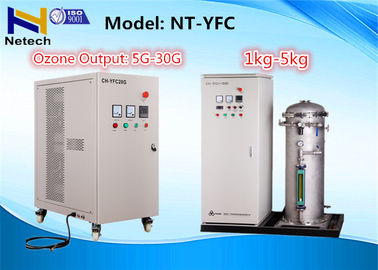 Large 1KG Glass Ozone Generator With Oxygen Concentrator System For Sewage Treatment